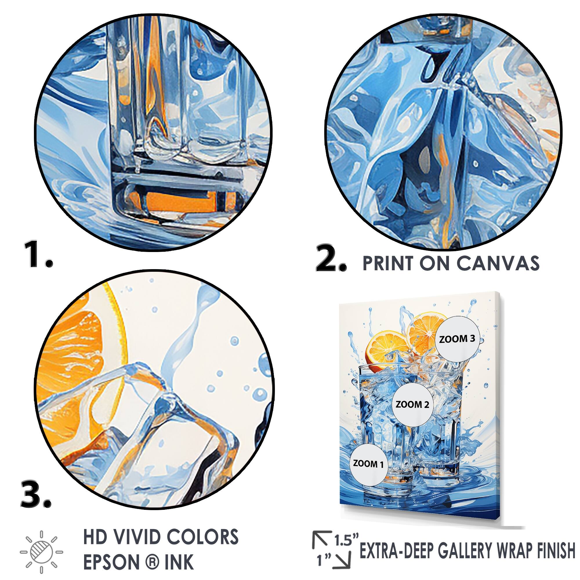 Designart "Gin Tonic Tides Cocktail Harmony" Cocktails Wall Art Bed